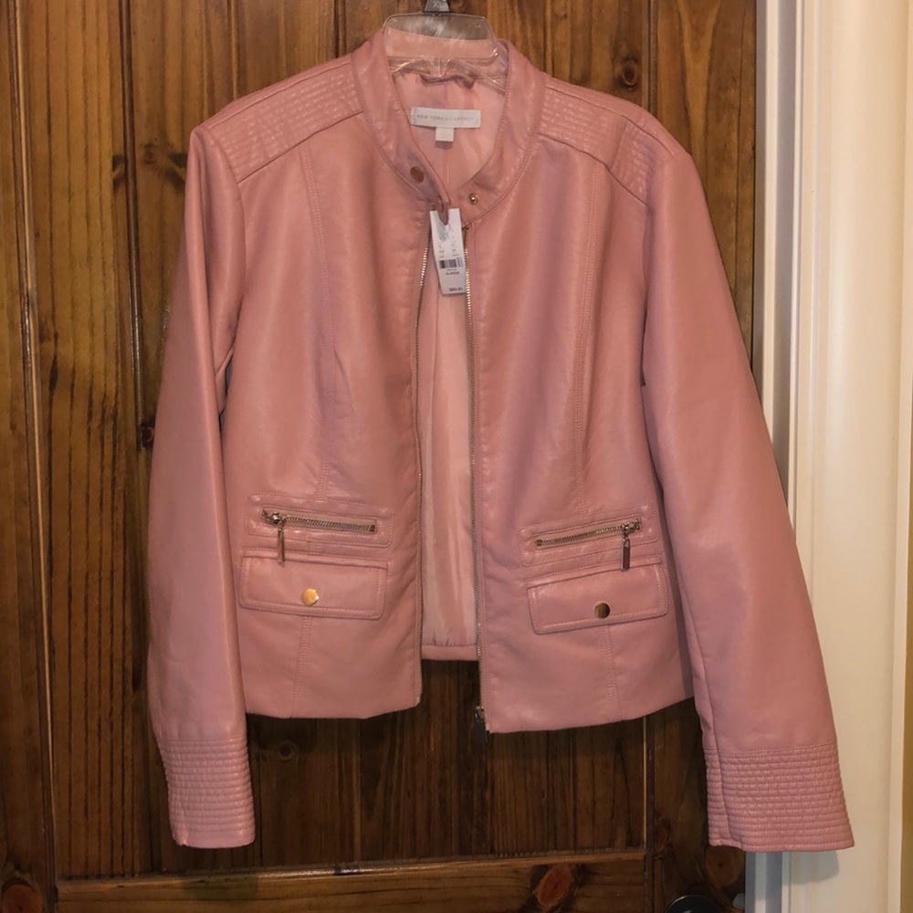 Pink Leather Jacket